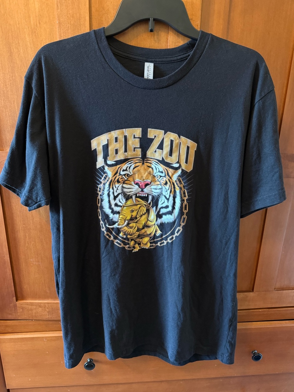 Mizzou Tigers "The ZOU" Graphic T-Shirt | Next Level Black Tee Size L